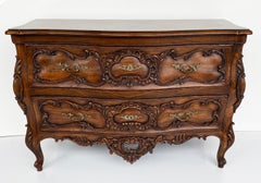 Karges Louis XV Bombe Serpentine Bowfront Chest of Drawers in Walnut, Late 20thC