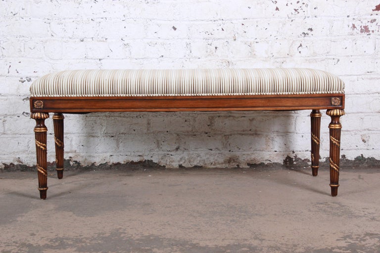 Karges Louis Xvi Style Upholstered Window Bench At 1stdibs