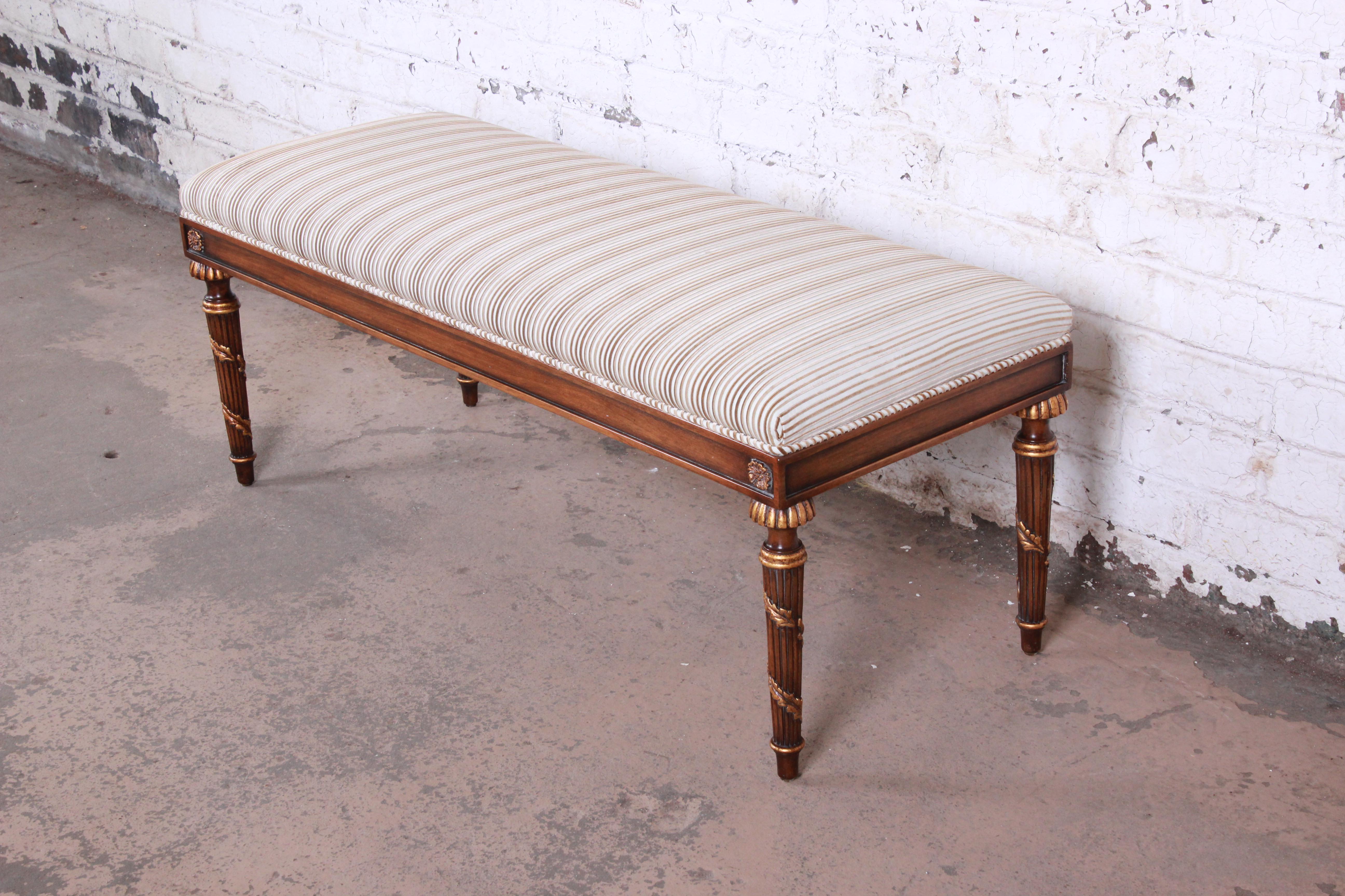 American Karges Louis XVI Style Upholstered Window Bench