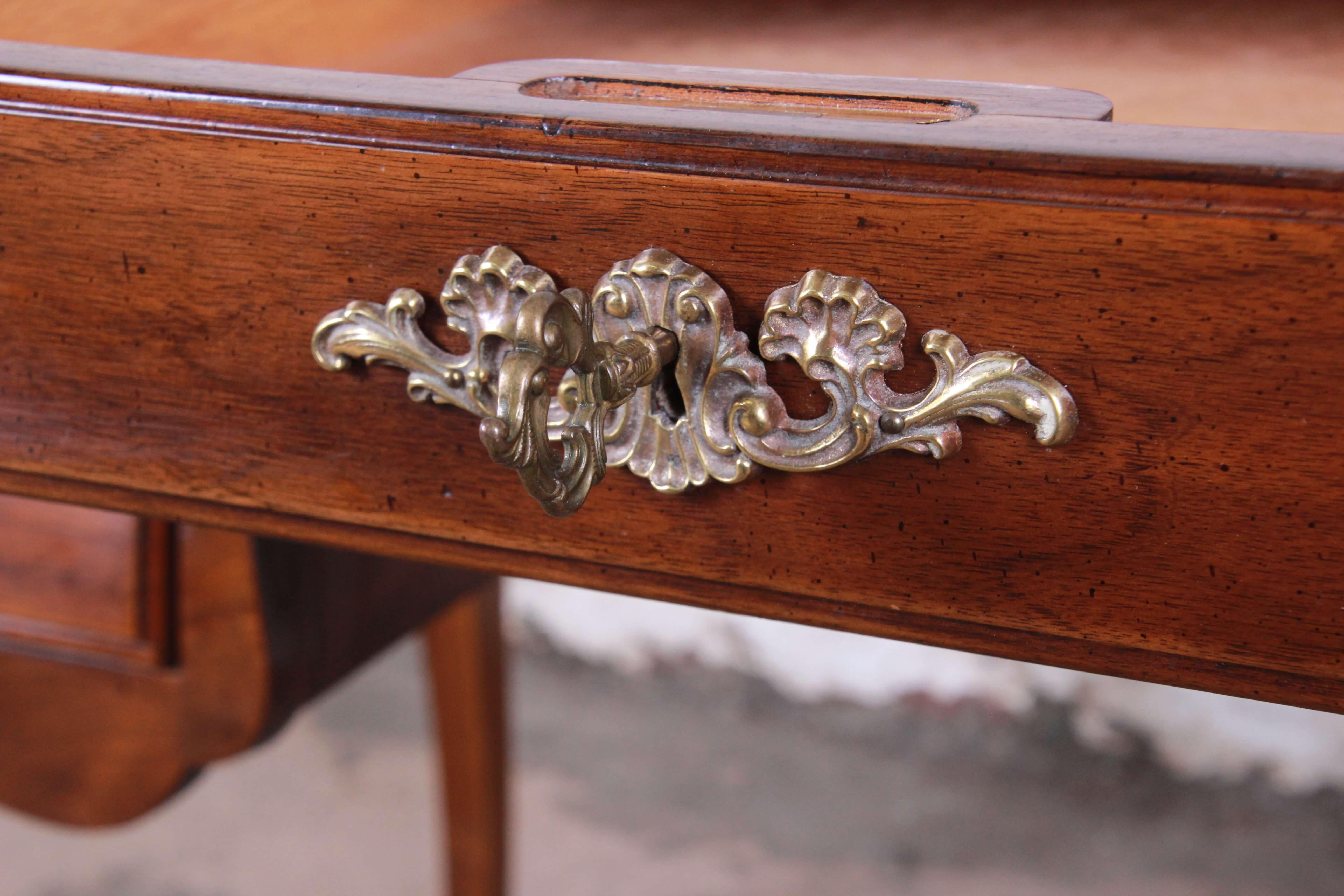 Karges Walnut French Writing Desk In Good Condition In South Bend, IN
