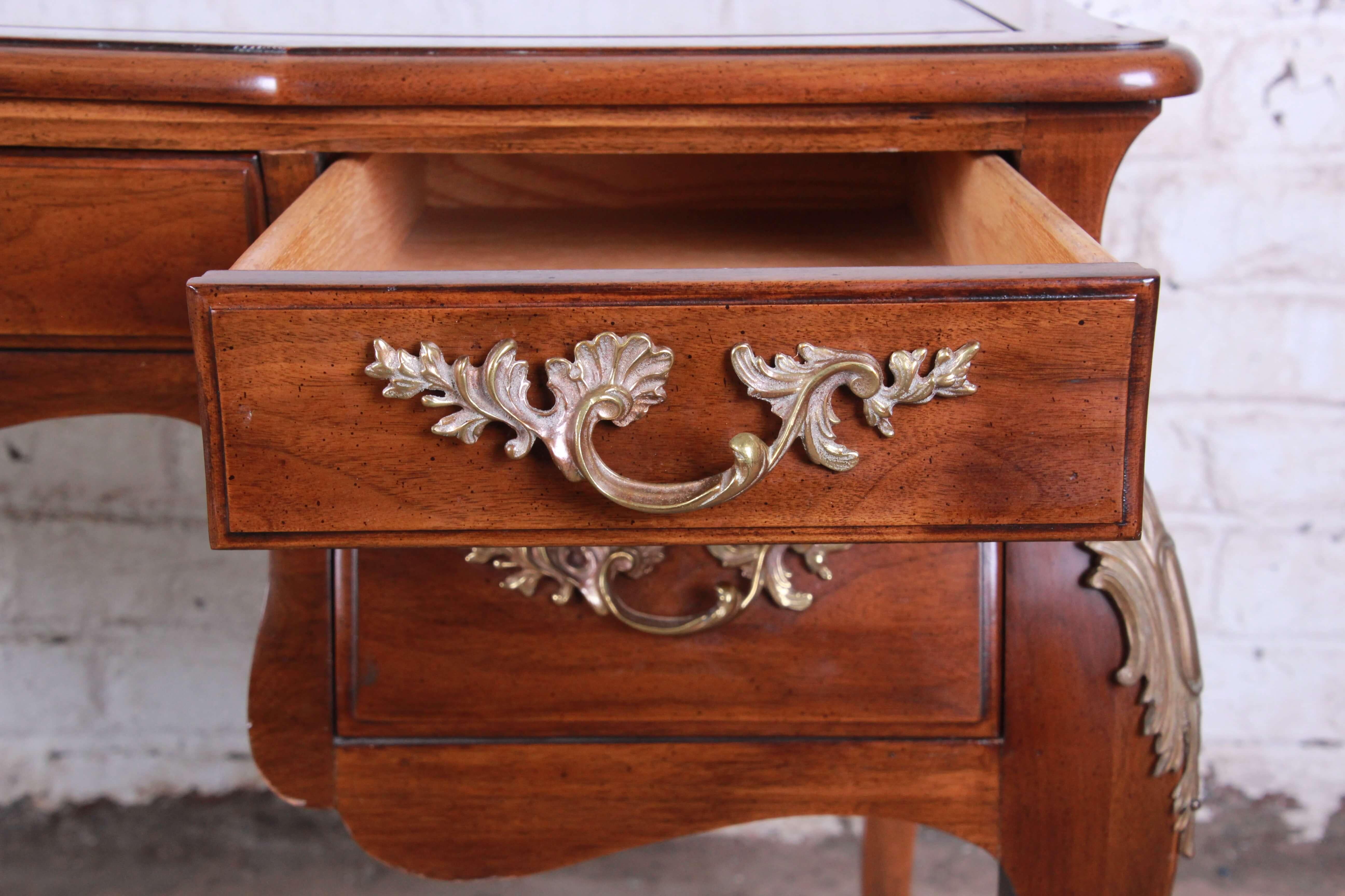Late 20th Century Karges Walnut French Writing Desk