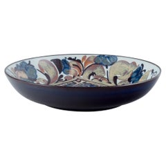 Kari Christensen for Aluminia. Handcrafted "Tenera" fajance bowl. Ca 1970