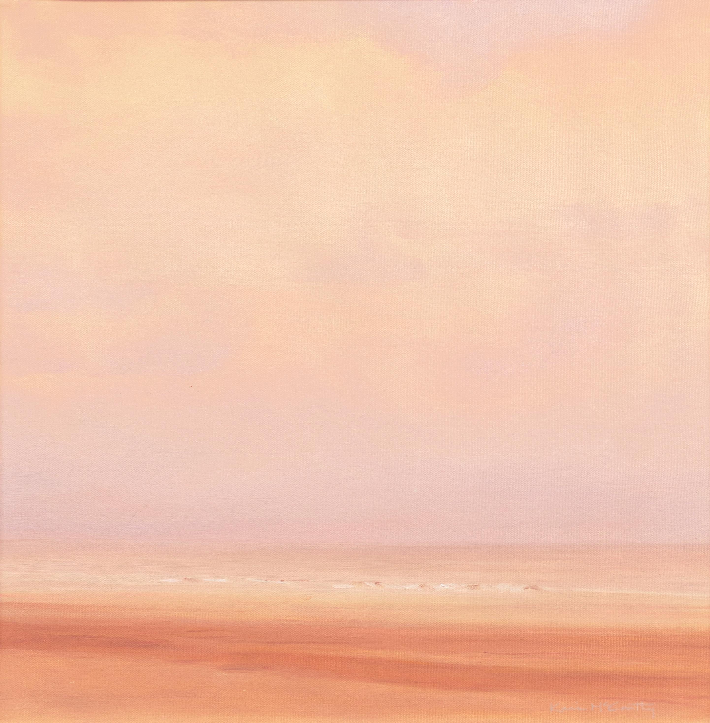 Kari McCarthy Landscape Painting - 'Beach at Honfleur', Hawaiian Woman Artist, Giverny, San Francisco Art Academy