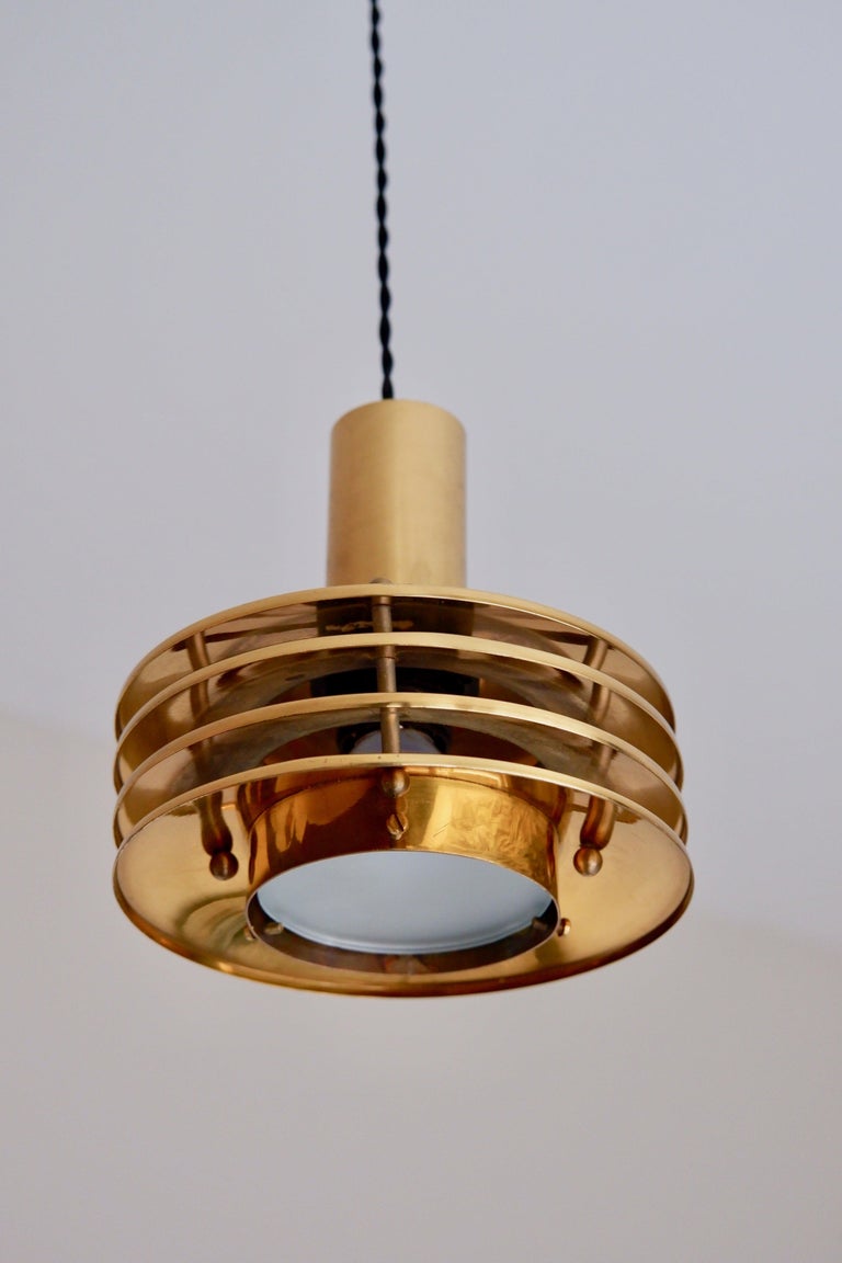 Visual Reference: Kari Ruokonen Ceiling Light Circa 1960 Brass And Glass Finland