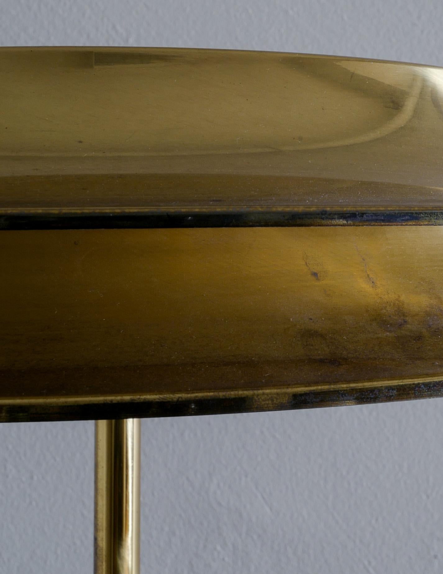 Finnish Kari Ruokonen Table Lamp in Brass 1960s for Lynx, Finland