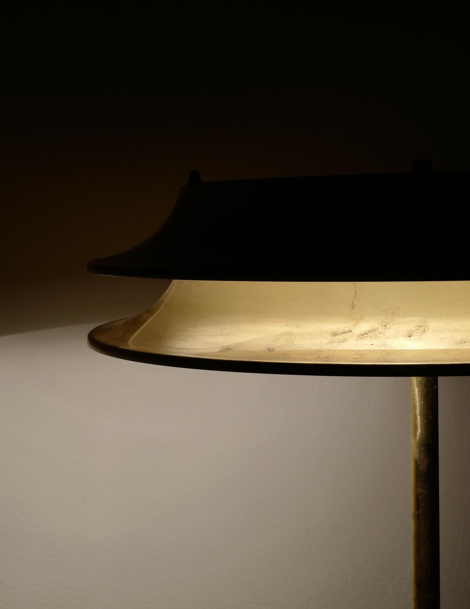 Kari Ruokonen Table Lamp in Brass 1960s for Lynx, Finland 1