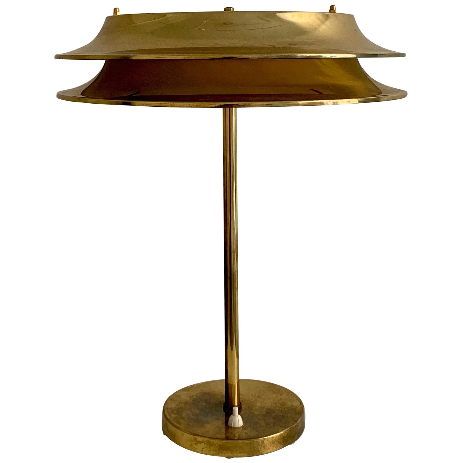 Kari Ruokonen Table Lamp in Brass 1960s for Lynx, Finland