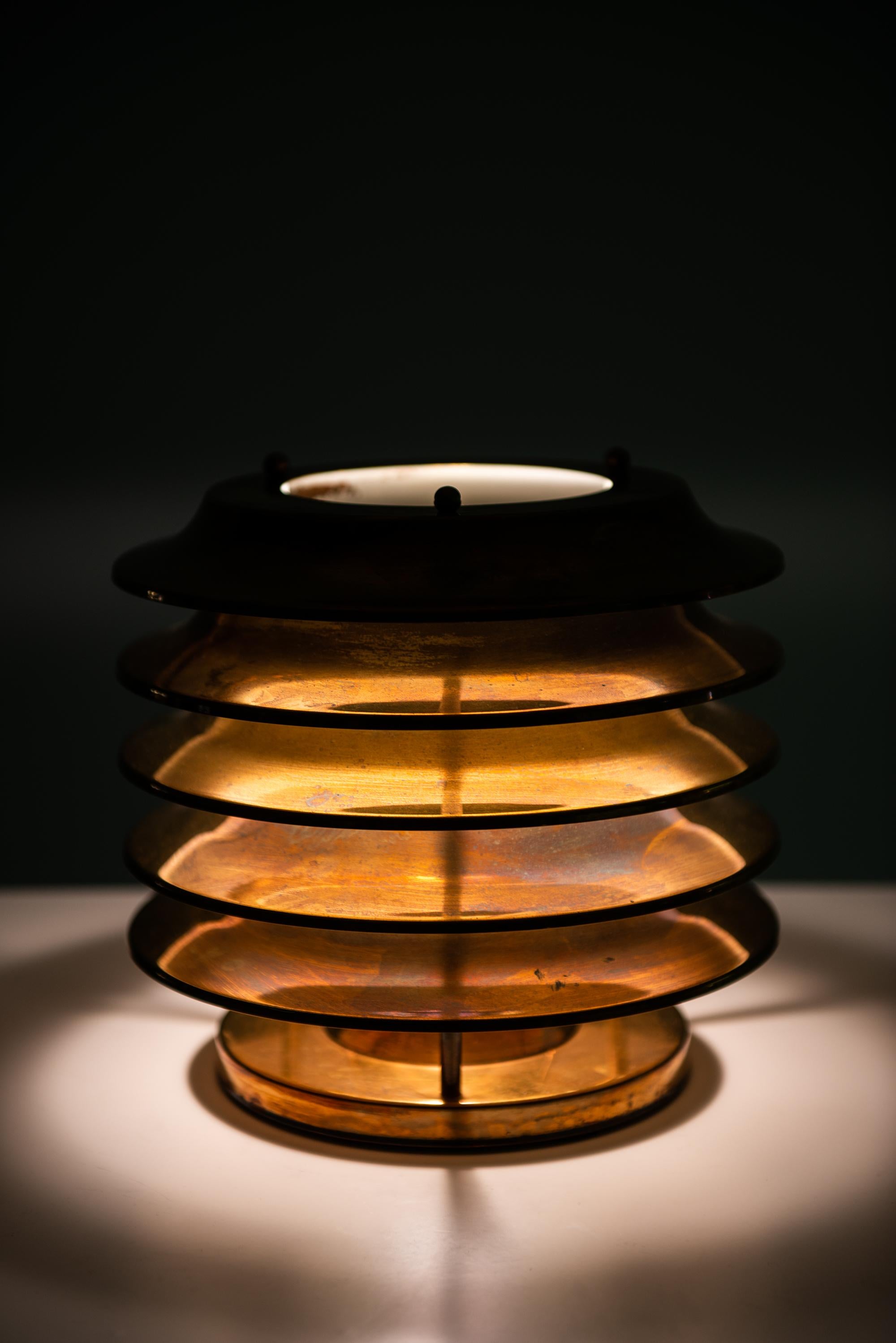 Brass Kari Ruokonen Table Lamp Produced by Lynx in Finland