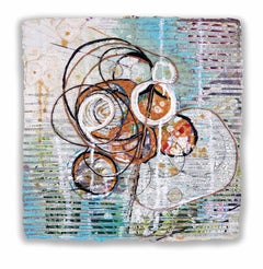 Artifact Number 12 : mixed media collage on handmade paper