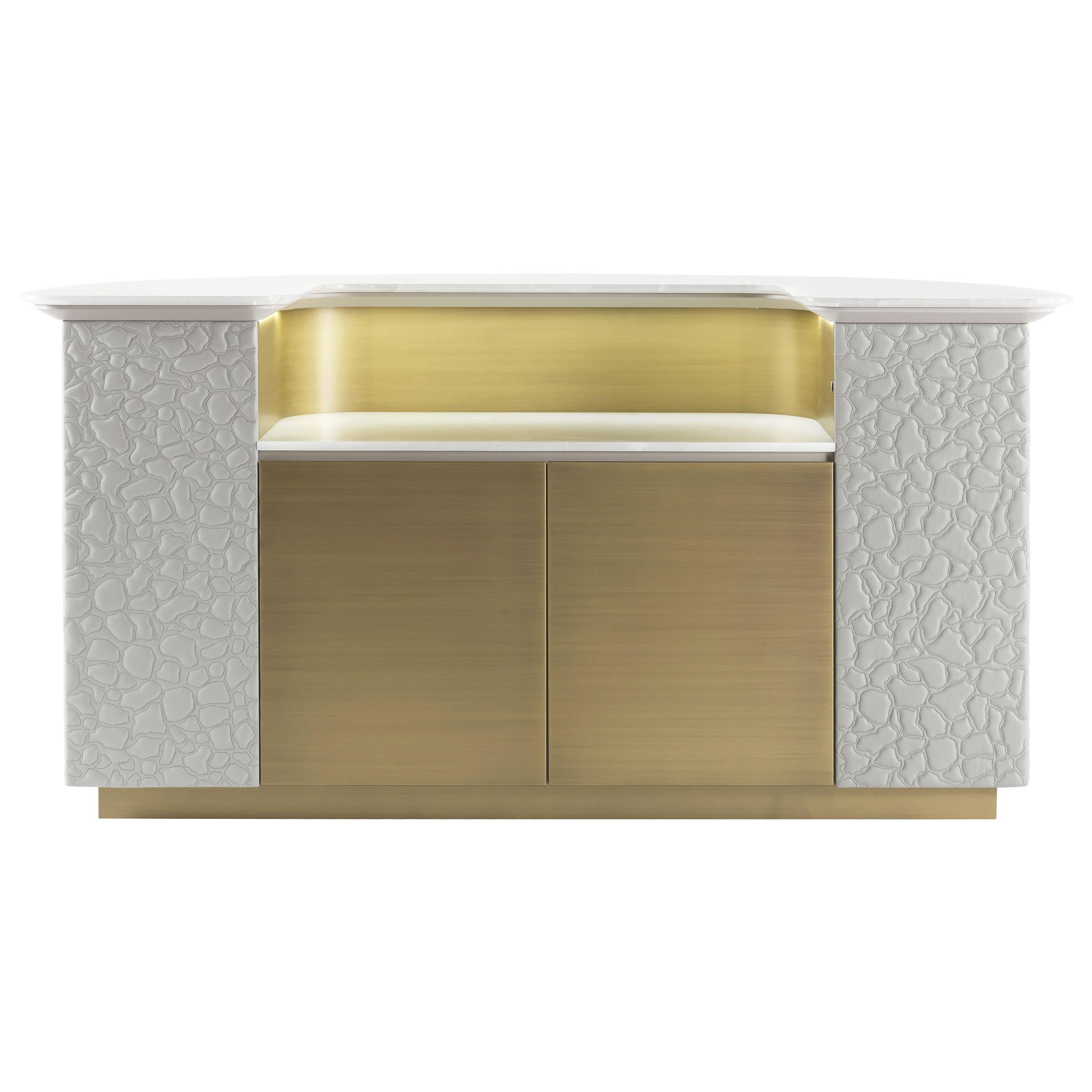 21st Century Kariba Bar with Marble Top by Roberto Cavalli Home Interiors