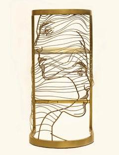 "Zāt Highchair I" Abstrakter skulpturaler Stuhl 41" x 19" Zoll von Karim Abd Elmalak