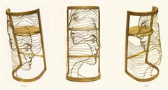 "Zāt Highchair I" Chaise sculpturale abstraite 41" x 19" inch by Karim Abd Elmalak