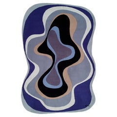 Karim Rashid, 'Abstract 003 Blue' Rug