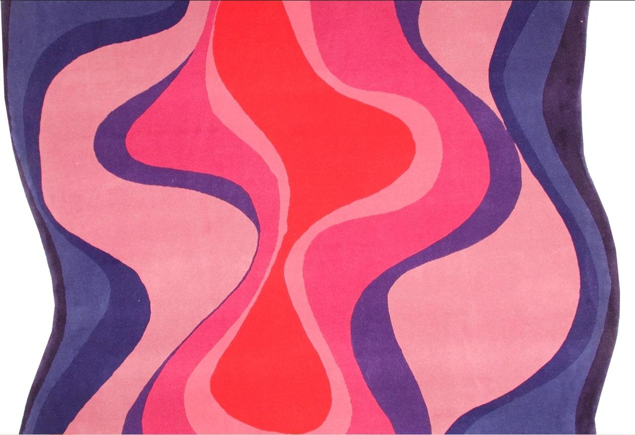 Unknown Karim Rashid, 'Abstract 003 Pink' Rug For Sale