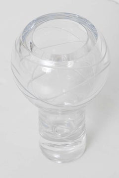 Karim Rashid for Nambe Figure 8 Crystal Glass Etched Vase
