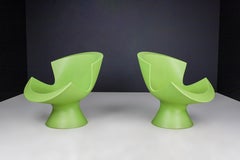 Karim Rashid Kiwi Green "Kite" Chairs for Label The Netherlands 2004.