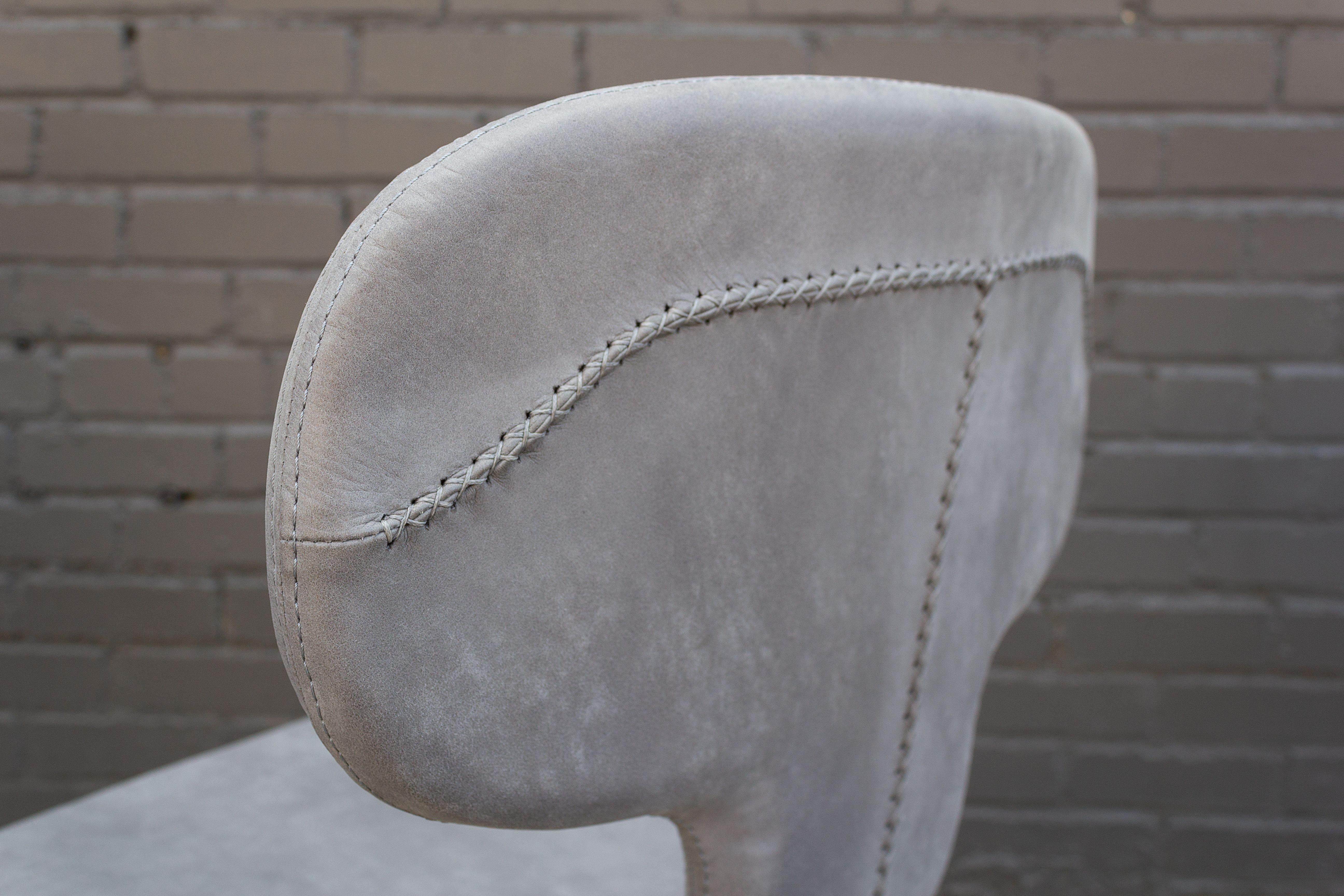 Contemporary Karim Rashid Klutch Lamborghini Italian Leather Chairs for Riva 1920 For Sale