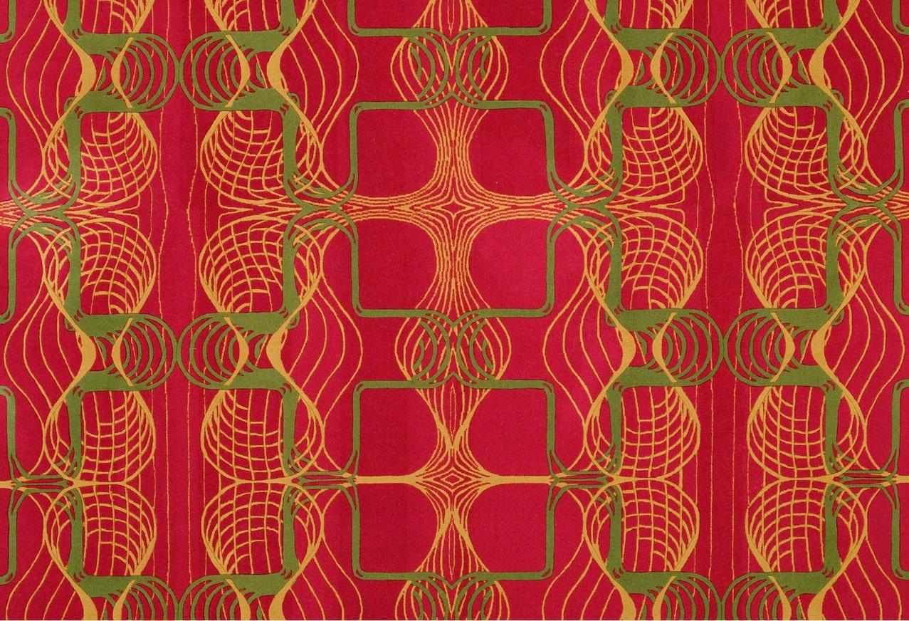 Altro Karim Rashid - Tappeto 'Myriad Red' 6' x 6' in vendita