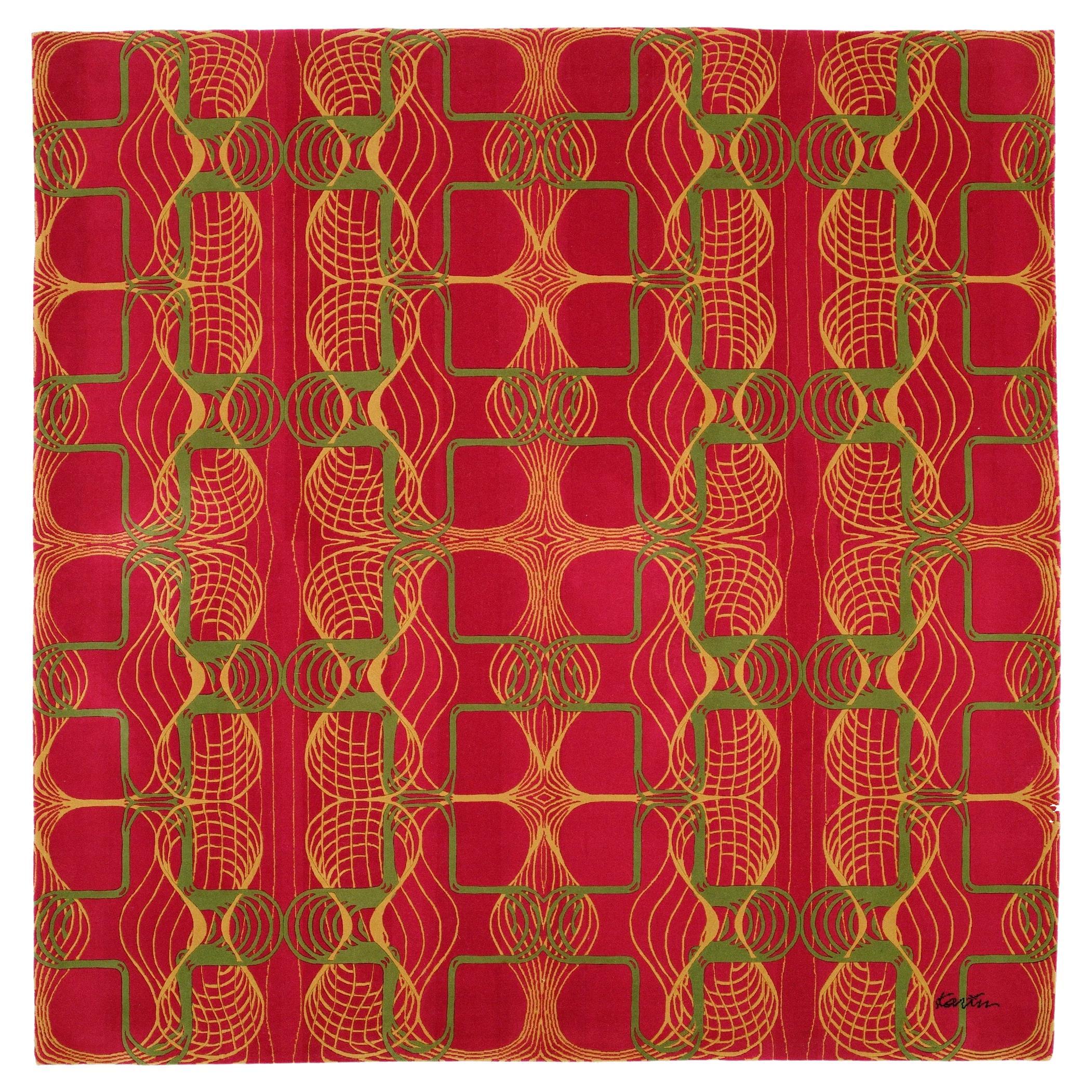 Karim Rashid, 'Myriad Red' Rug