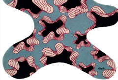Karim Rashid, 'Running Blue' Rug