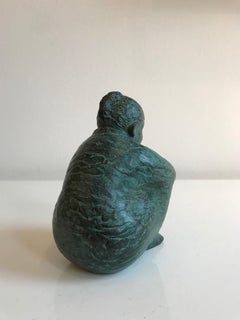 ''Security'' Dutch Contemporary Bronze Sculpture of Mother with Child