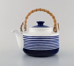 Karin Björquist for Gustavsberg, Set of Four "Kobolt" Teacups