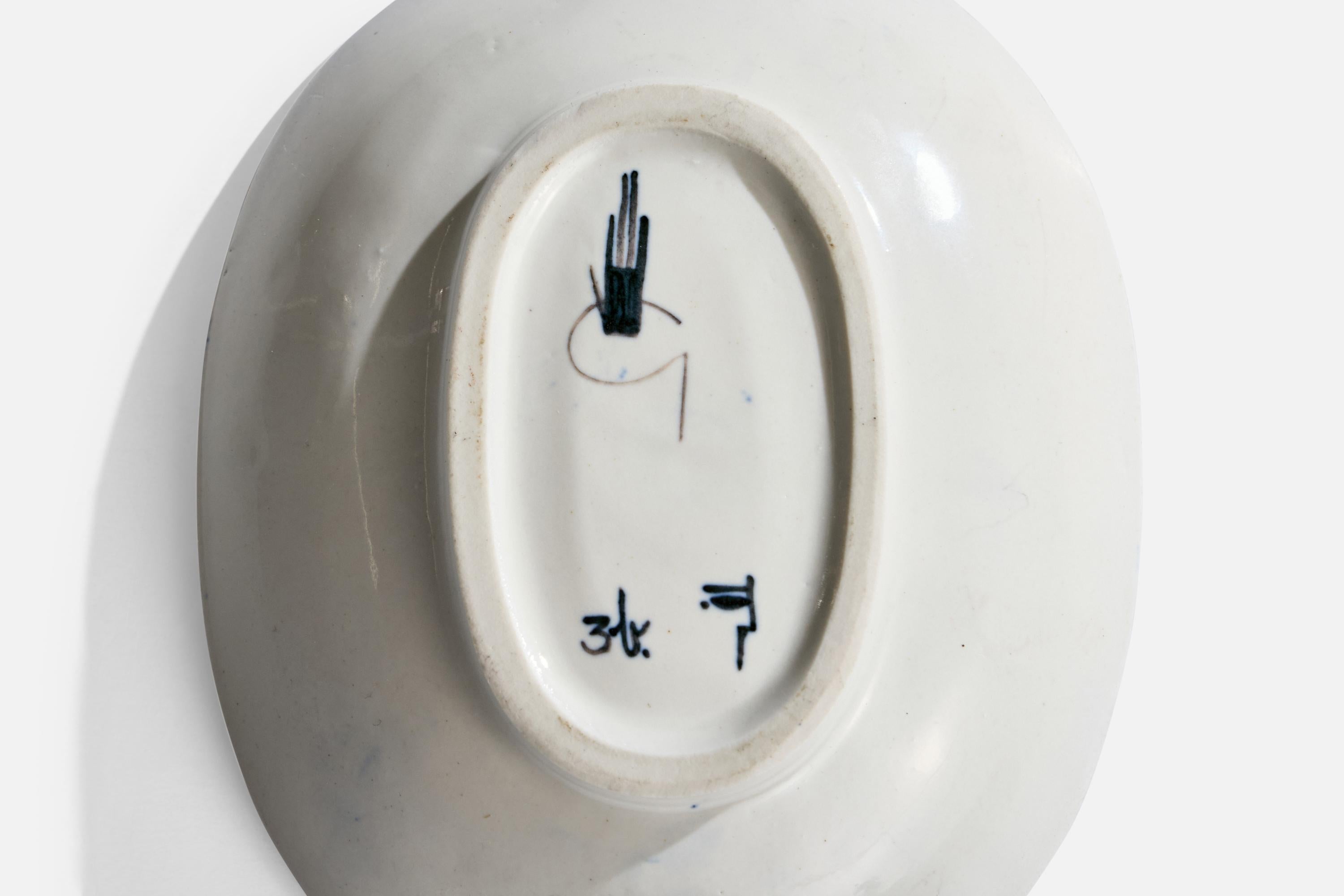 Karin Björquist, Plat, Grès, Suède, années 1950 en vente 1