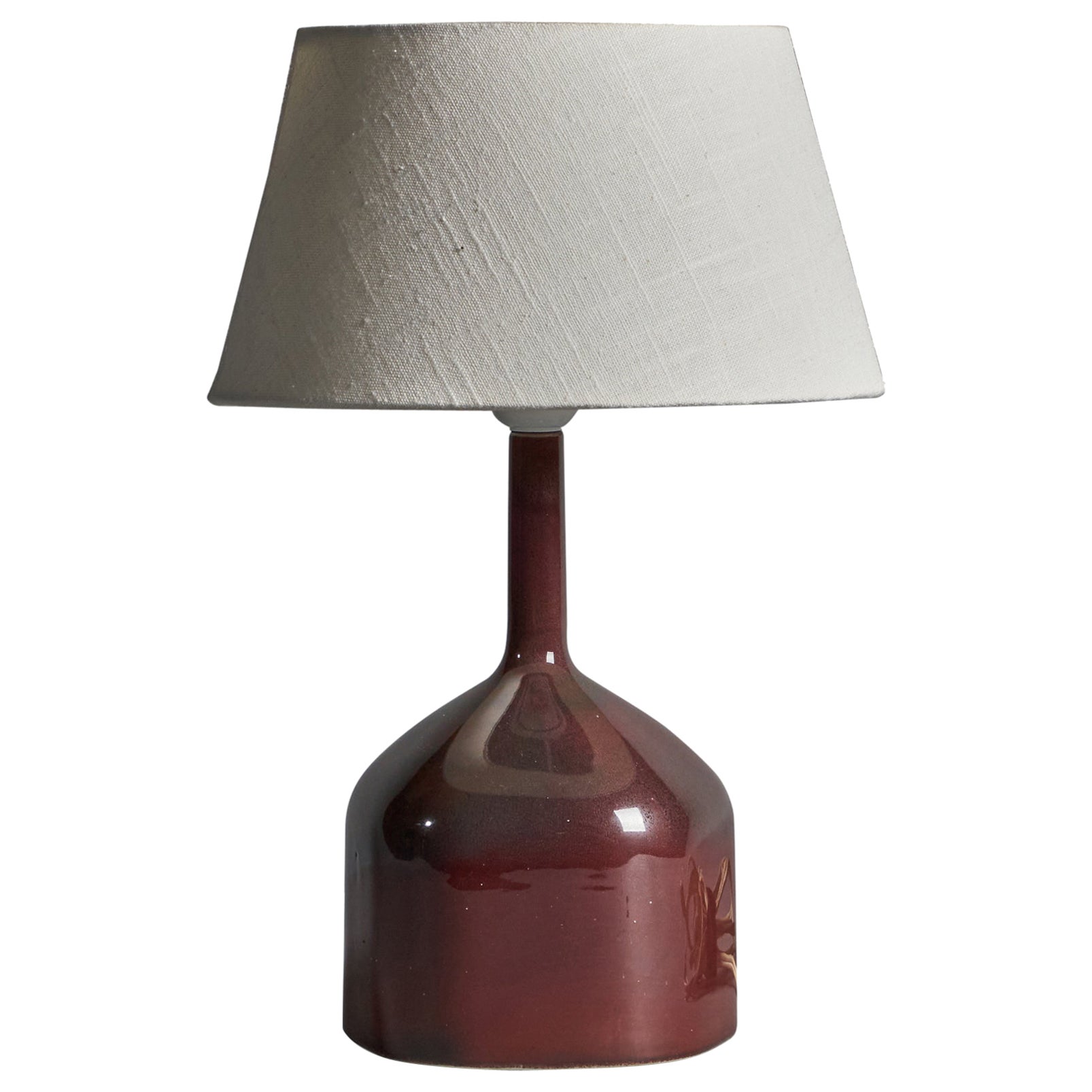 Karin Björquist, Lámpara de mesa, Gres, Tela, Suecia, Años 60 en venta