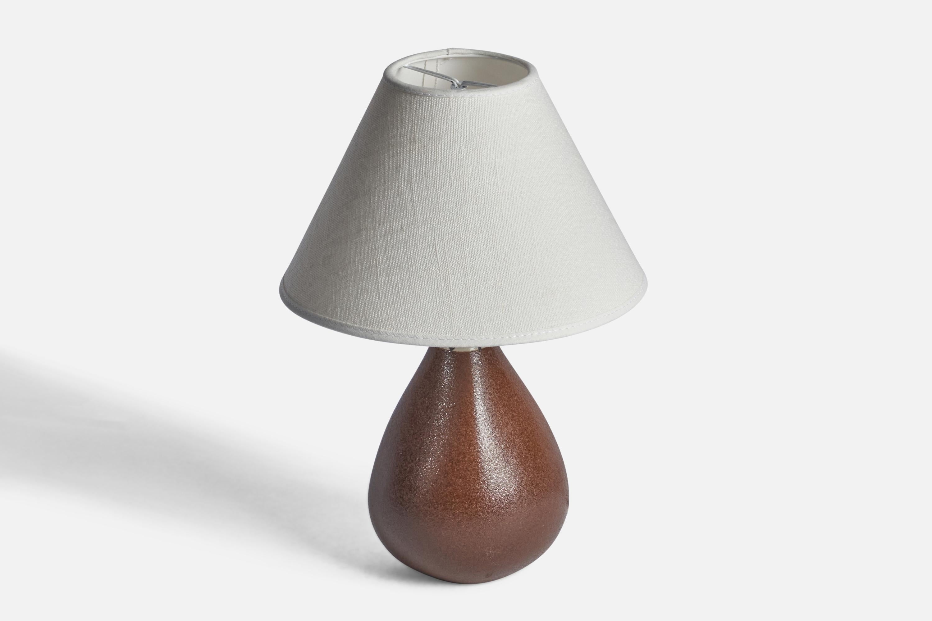 Mid-Century Modern Karin Björquist, Table Lamp, Stoneware, Sweden, 1960s For Sale