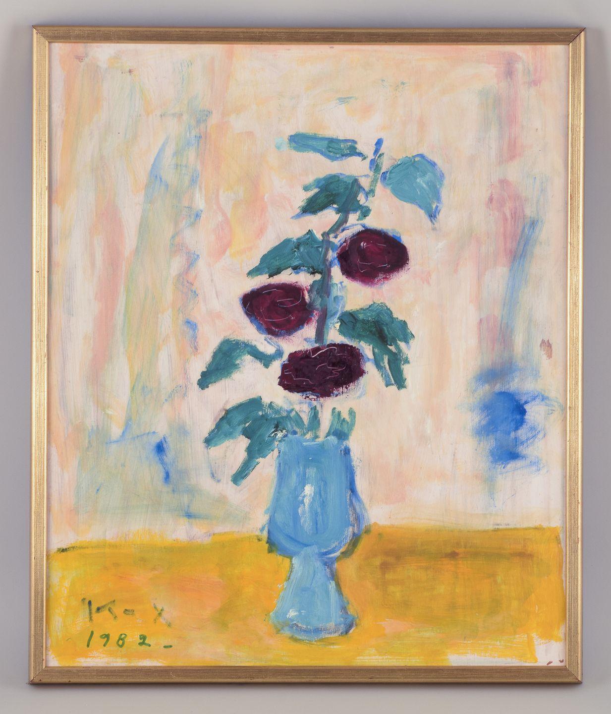 Pre-owned goods are exempt from import duties for U.S. customers. 
Therefore, no import tariffs will be applicable to your purchase.

Karin Blix (1890–1989), Swedish artist.
Oil on wood panel.
Still life with flowers in a vase.
Colourful