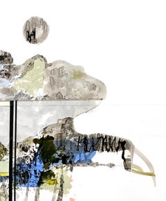 ARoomWithAView  (Muster, abstrakte Landschaft, neutral, organisch, Chine colle)