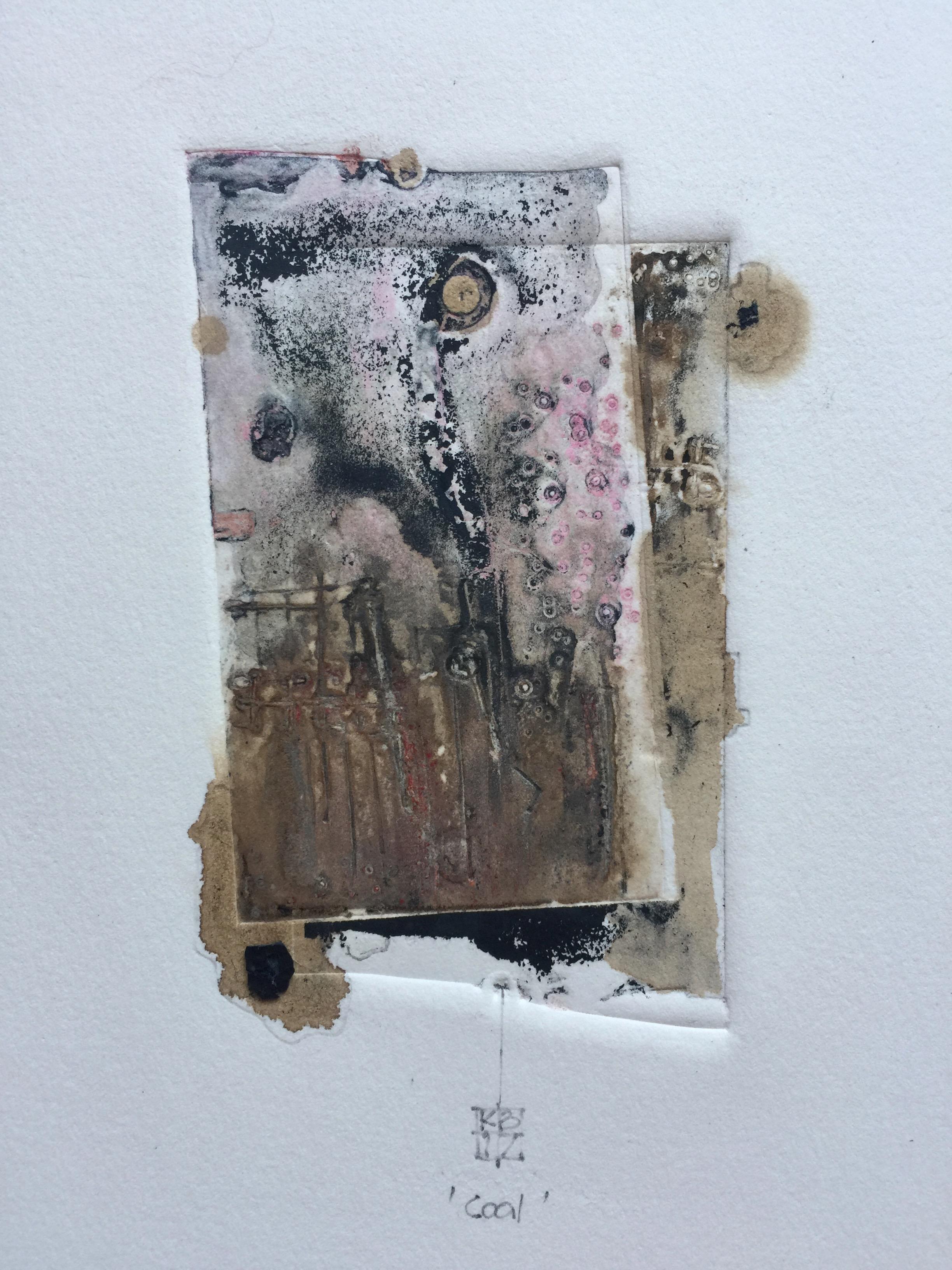 Karin Bruckner Abstract Print – Coal