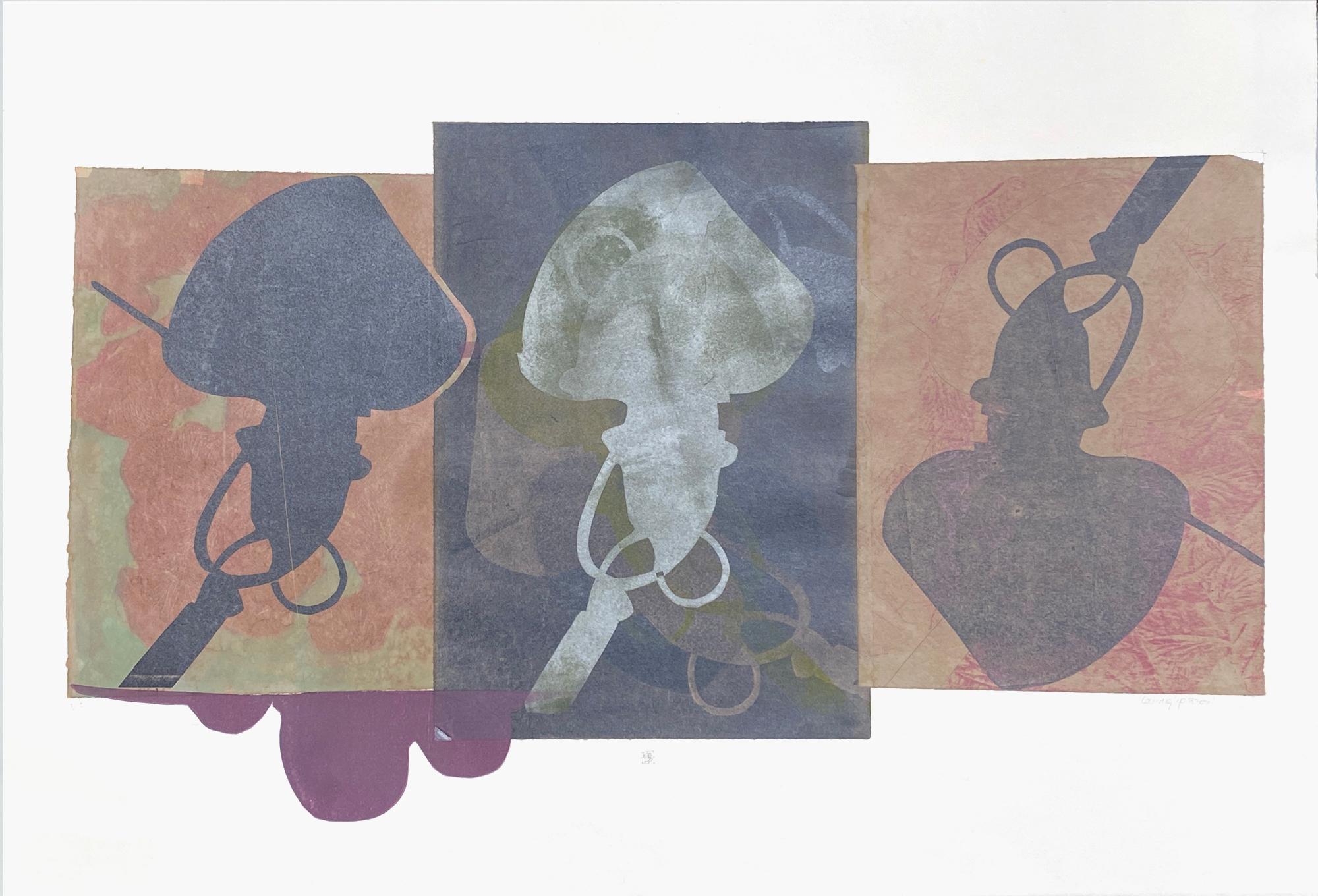 Karin Bruckner Abstract Print – ComingUpRoses