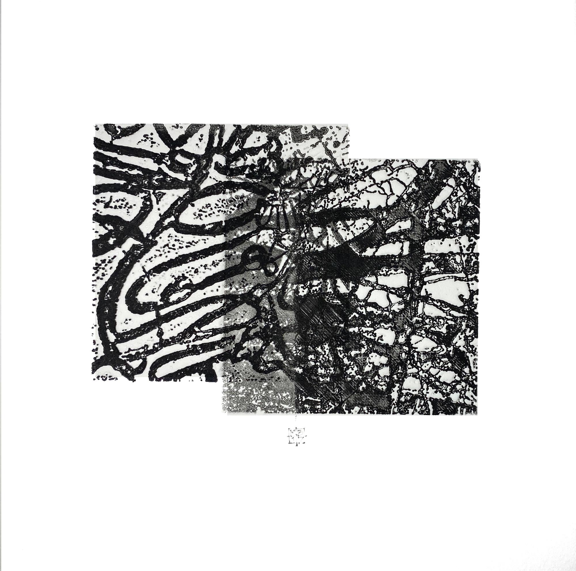Karin Bruckner Abstract Print - TheForestForTheTrees