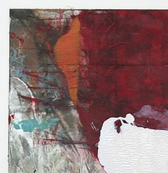 WhiteOutOutside (abstracto, rojo, naranja, tonos cálidos, impresión)