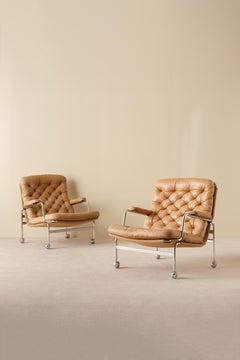 Karin Easy Chairs by Bruno Mathsson, 1970s