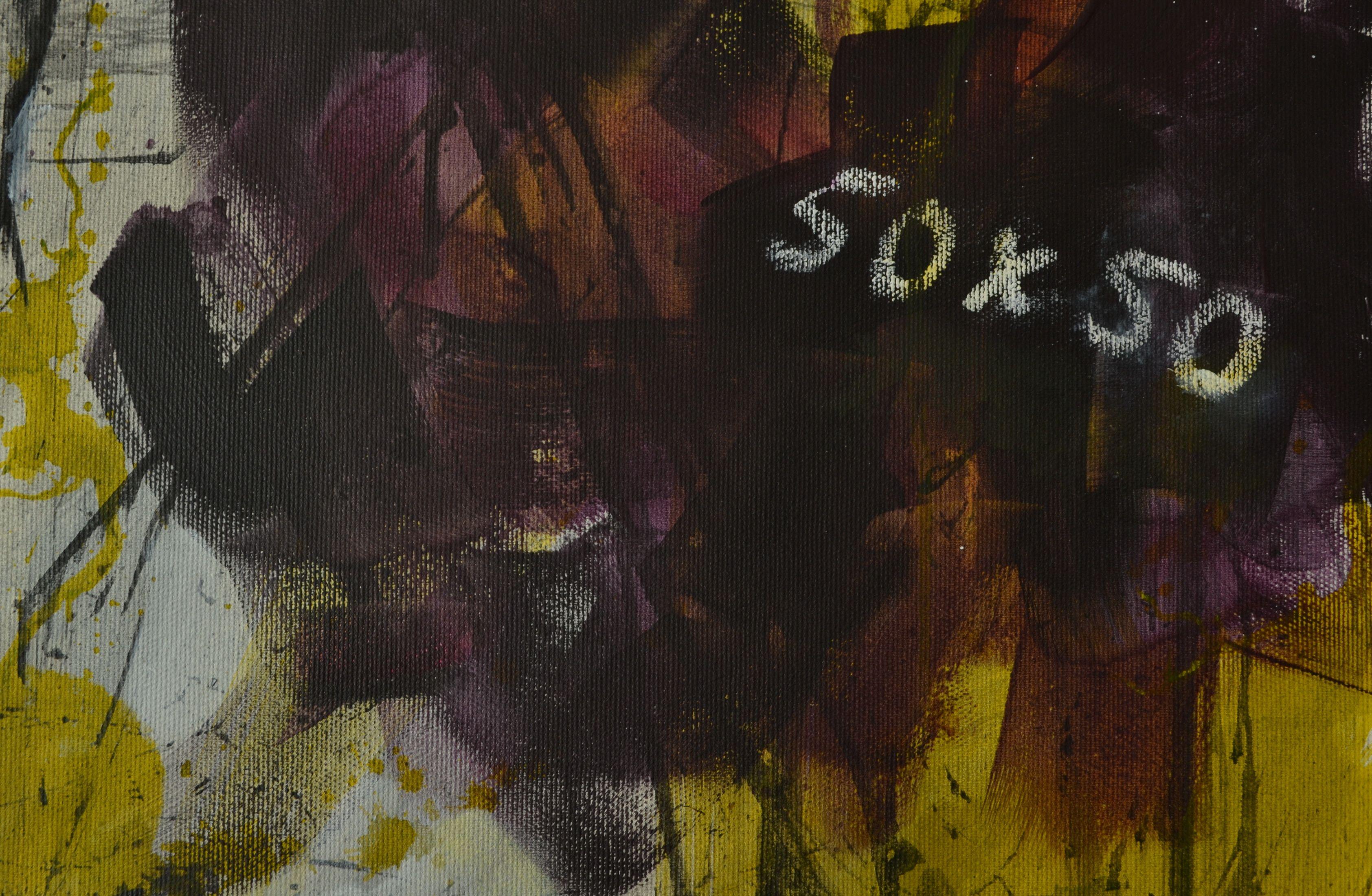 50 x 50, Pittura, Acrilico su tela - Painting di Karin Goeppert