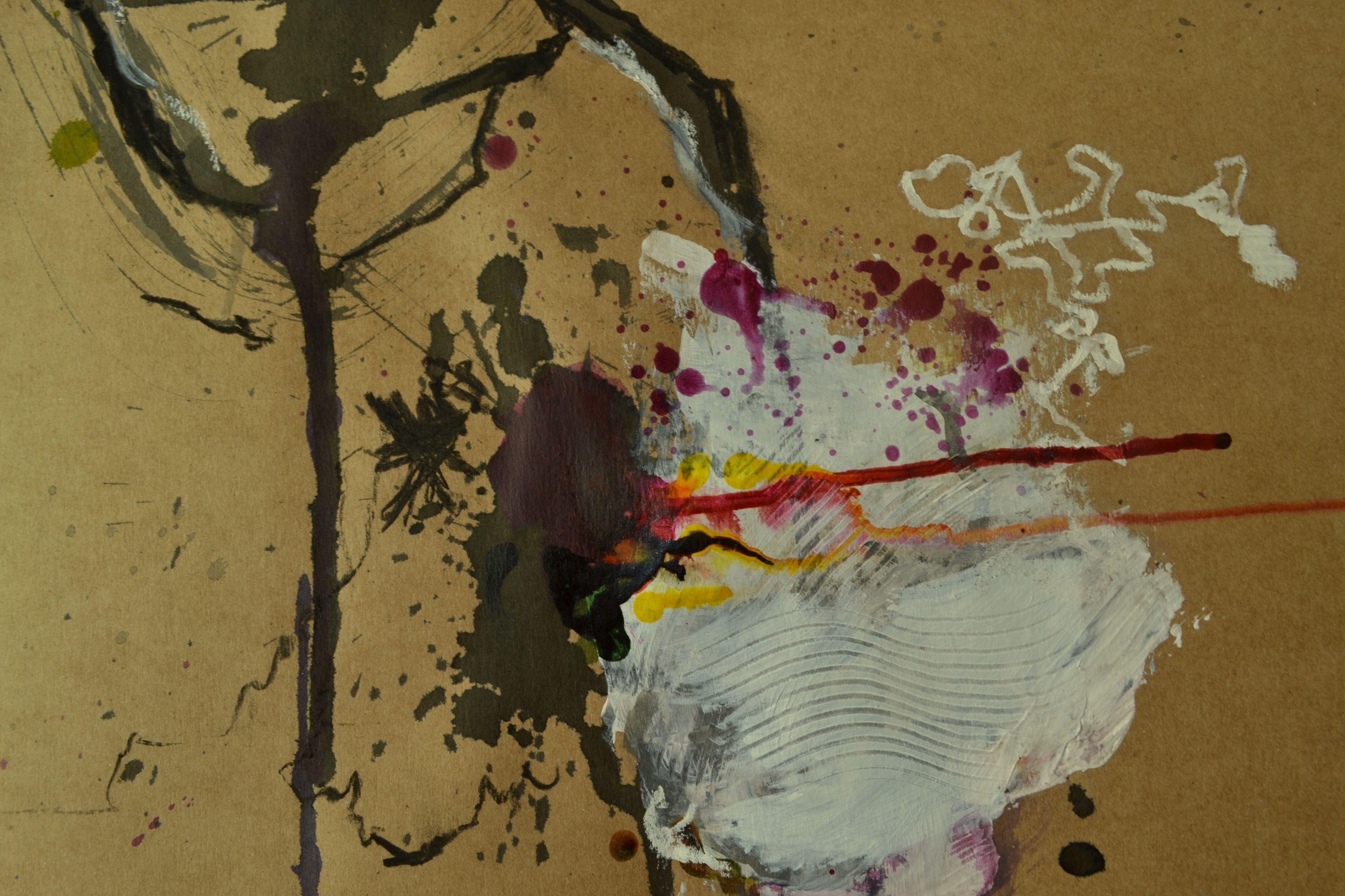 AbtrÃ¼nnig - Renegado, Pintura, AcrÃlico sobre papel de acuarela - Painting Abstracto de Karin Goeppert
