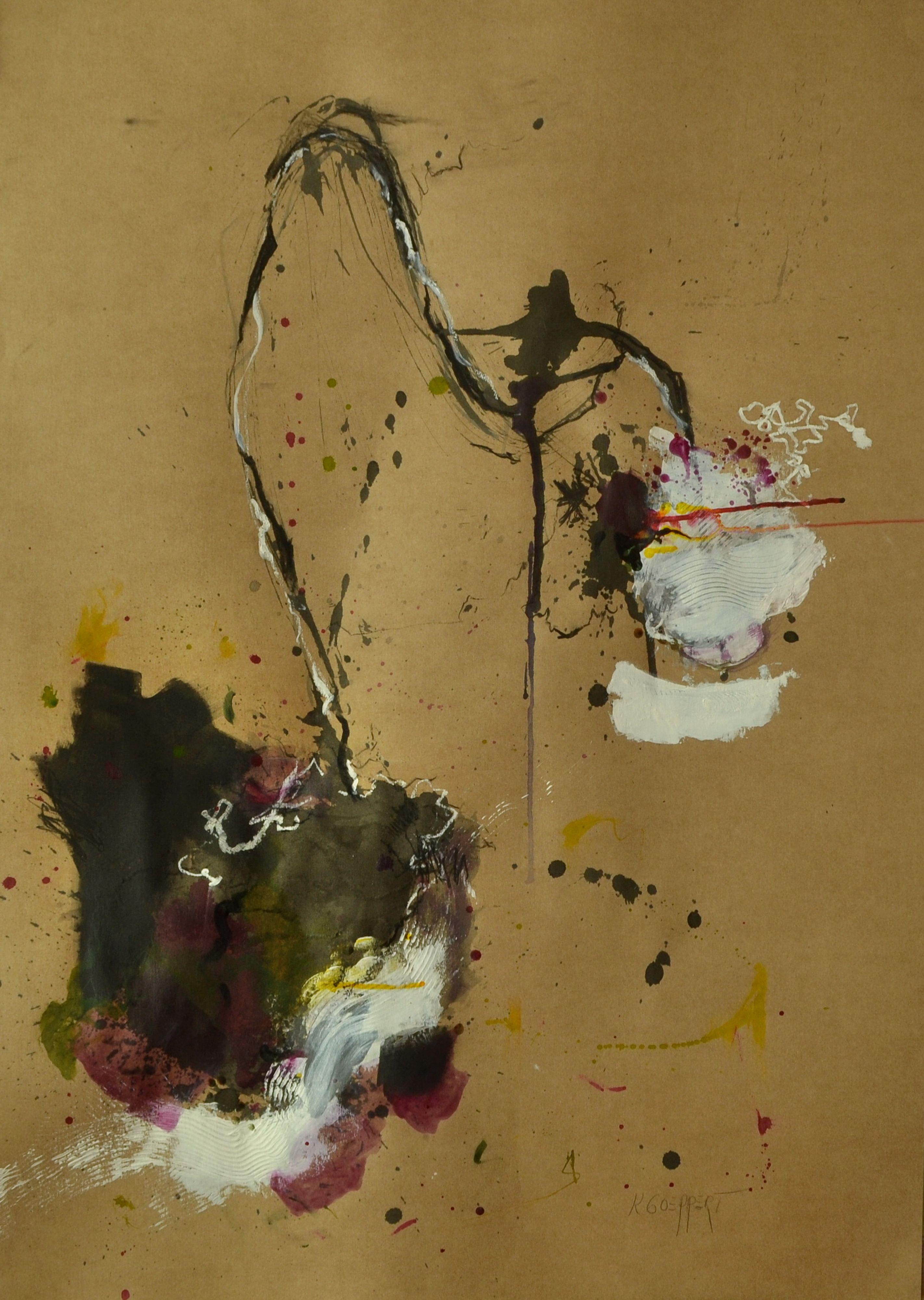 Abstract Painting de Karin Goeppert - AbtrÃ¼nnig - Renegado, Pintura, AcrÃlico sobre papel de acuarela