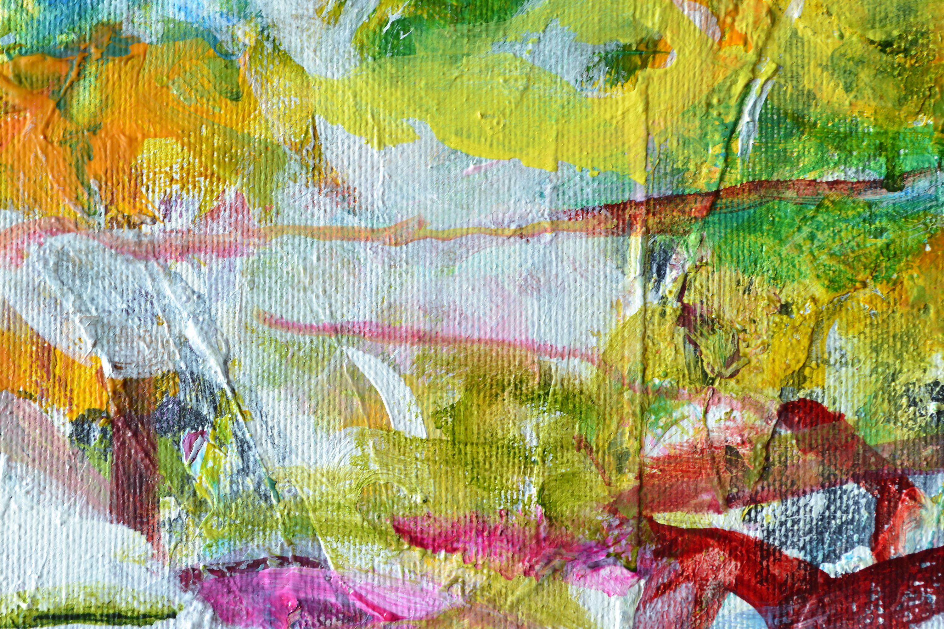 Quasi sotto controllo, Pittura, Acrilico su tela - Painting Astratto di Karin Goeppert