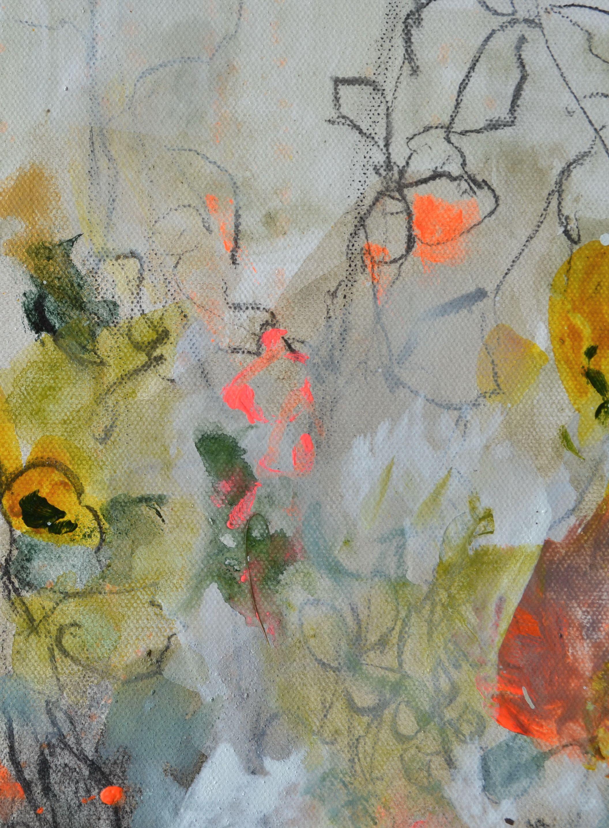 Autumn Day, Painting, Acrylic on Canvas For Sale 1