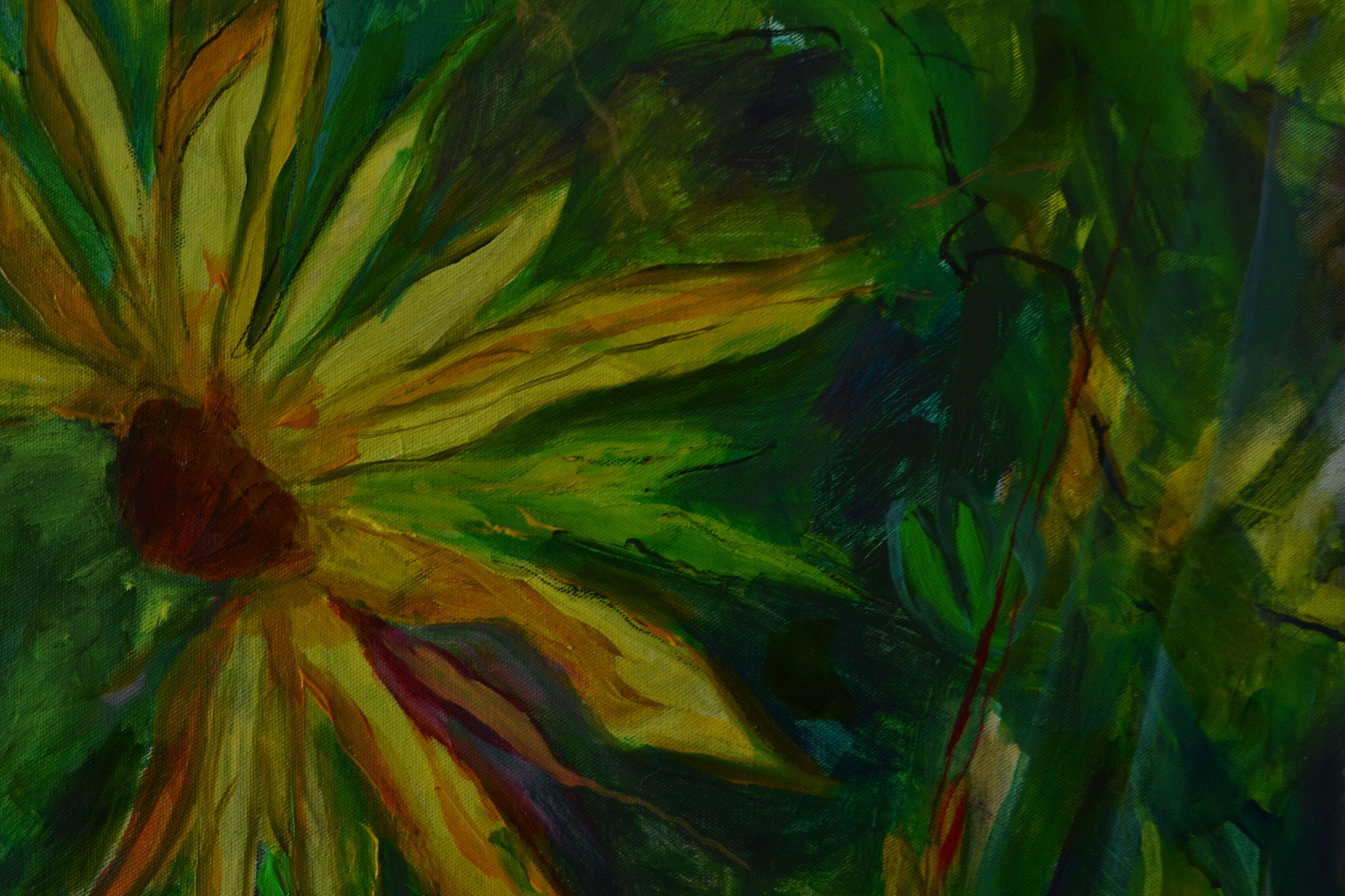 Autumn Love, Painting, Acrylic on Canvas For Sale 1