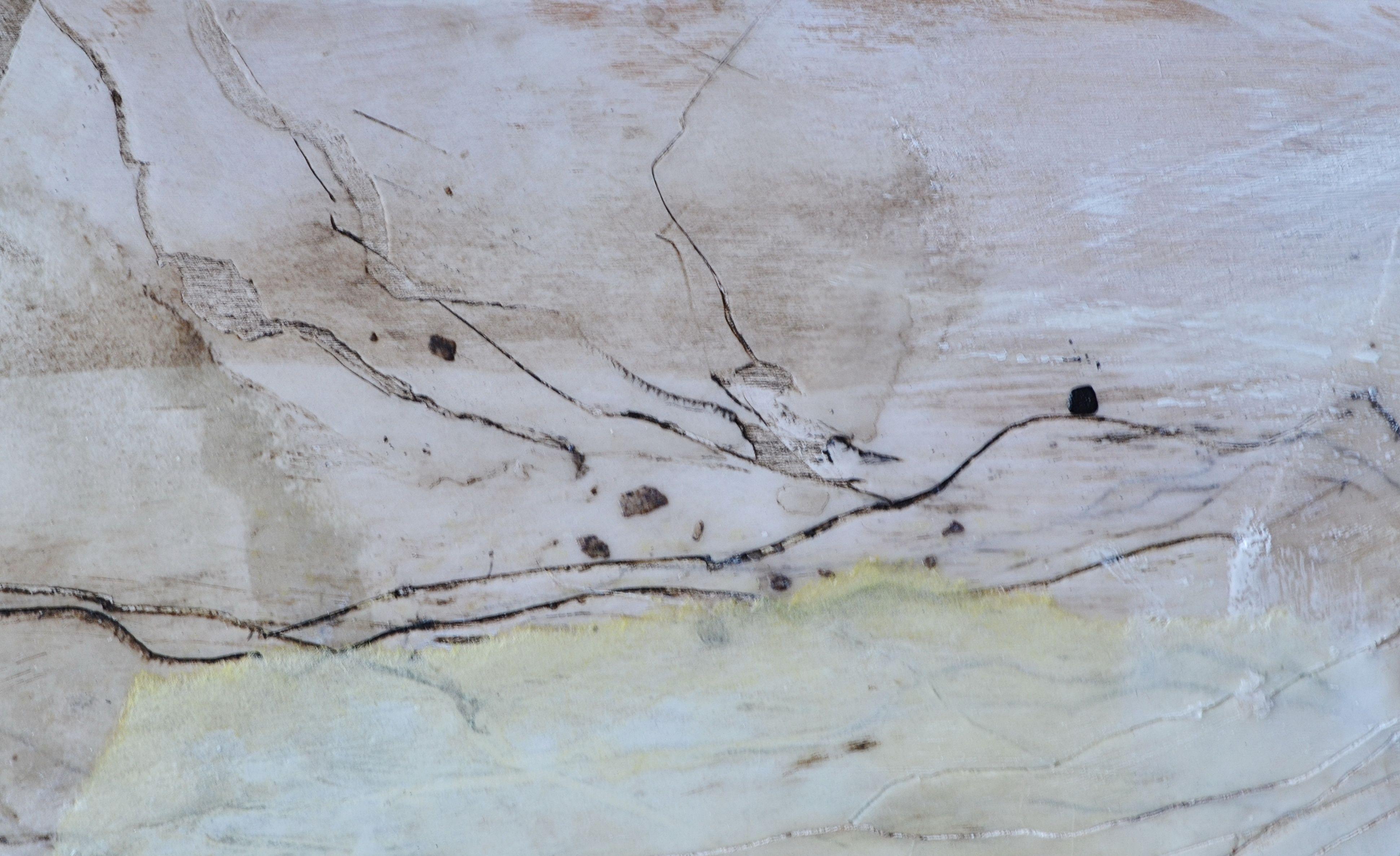 Chavez Ravine, Malerei, Acryl auf Holzplatte (Abstrakt), Painting, von Karin Goeppert
