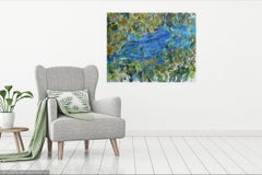 Klarblauer Ort, Gemälde, Acryl auf Leinwand