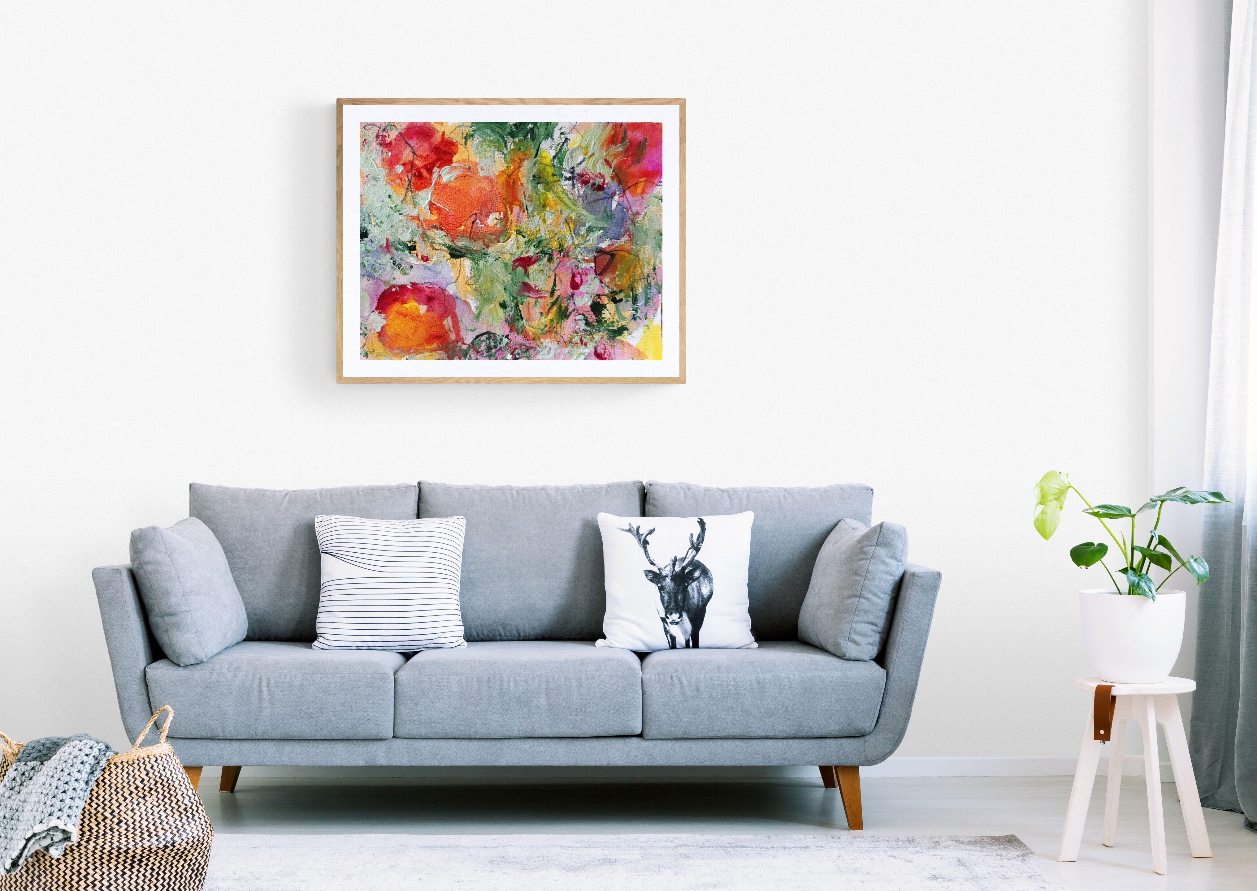 Fallobst, Pintura, Acrílico sobre papel de acuarela - Painting Expresionista de Karin Goeppert