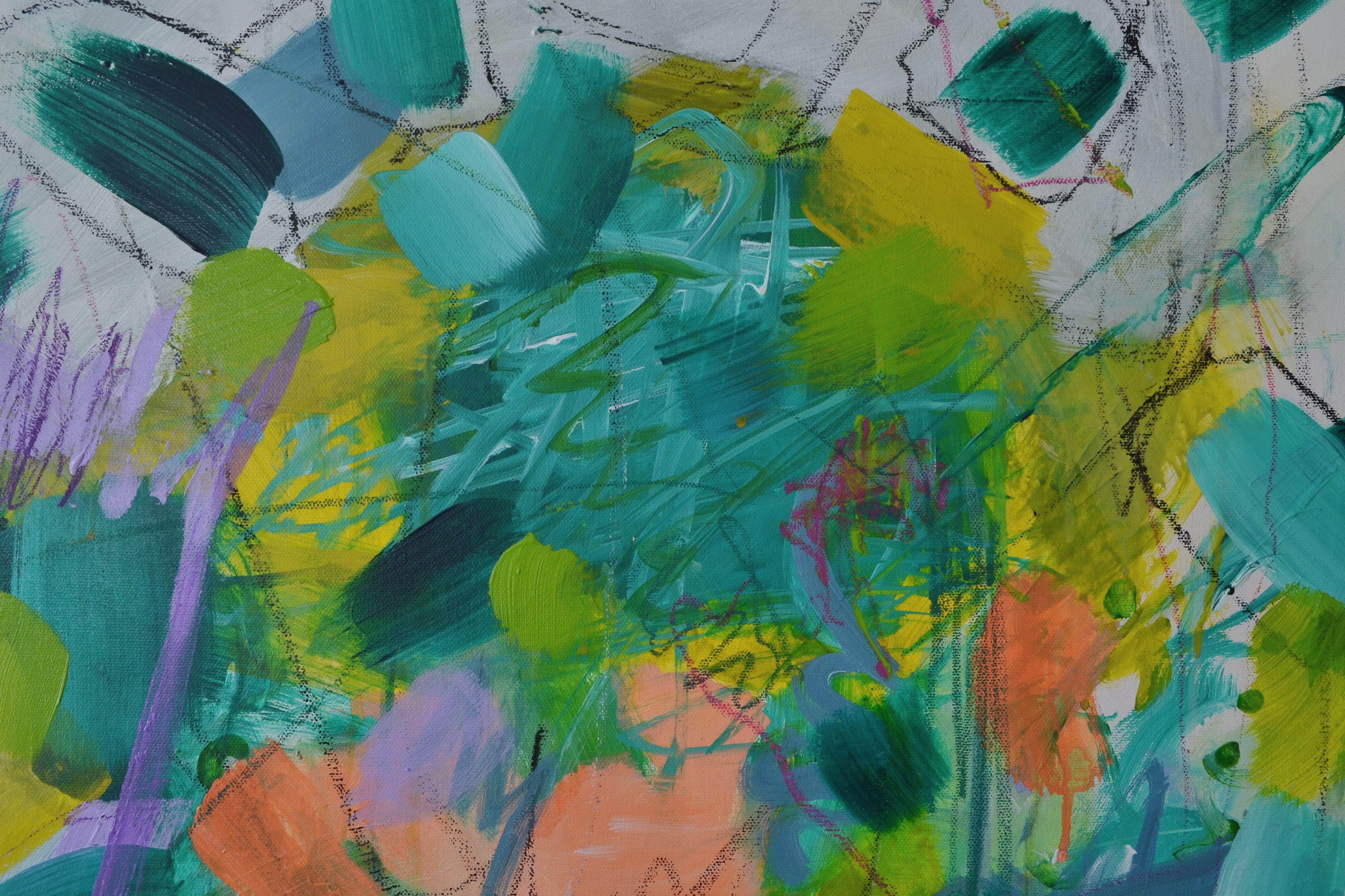 Free Ride, Pittura, Acrilico su tela - Painting di Karin Goeppert