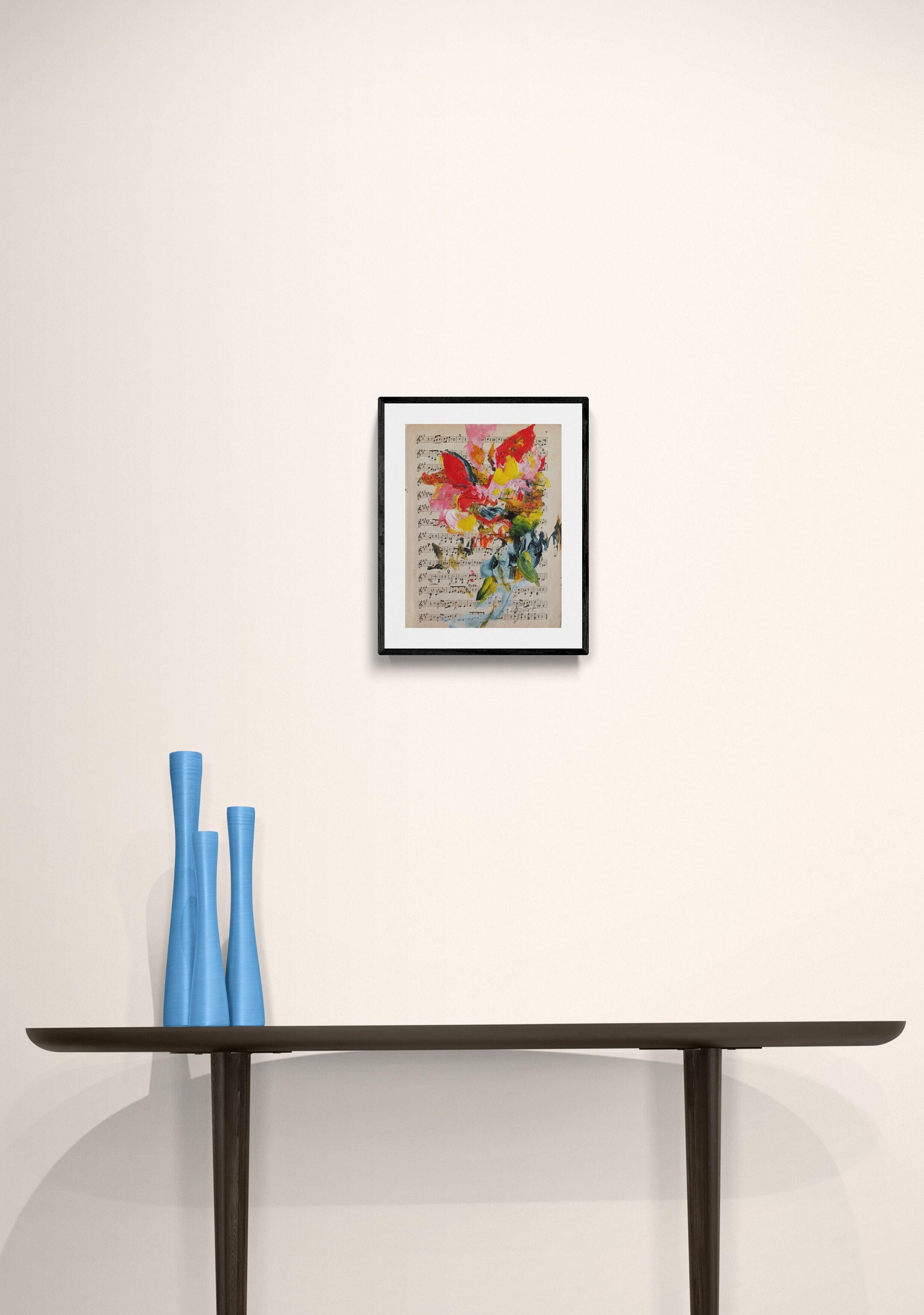 Haydn Suite I, Pintura, Acrílico sobre papel - Painting Contemporáneo de Karin Goeppert