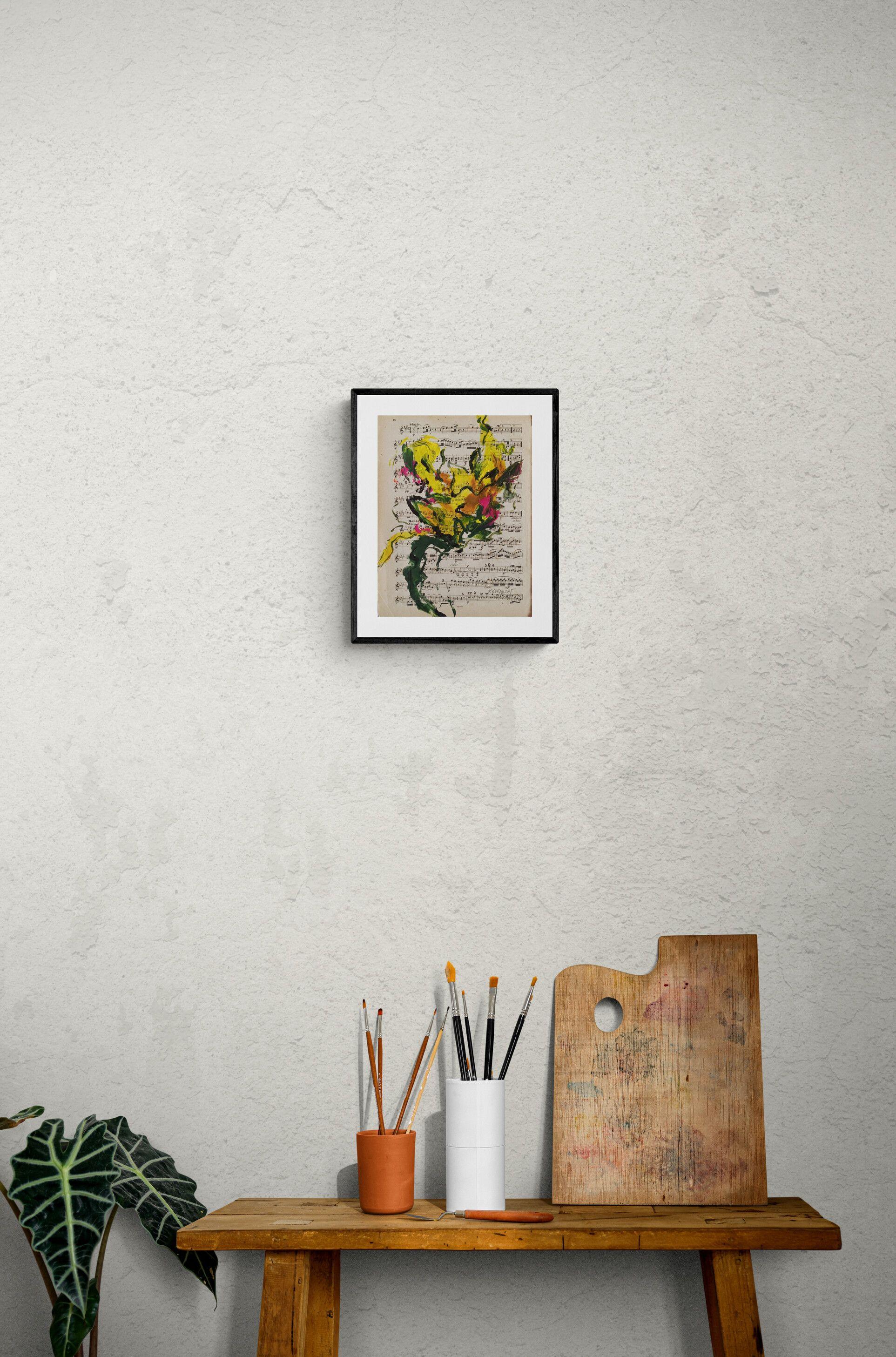 Haydn Suite II, Pintura, Acrílico sobre papel - Painting Expresionista de Karin Goeppert