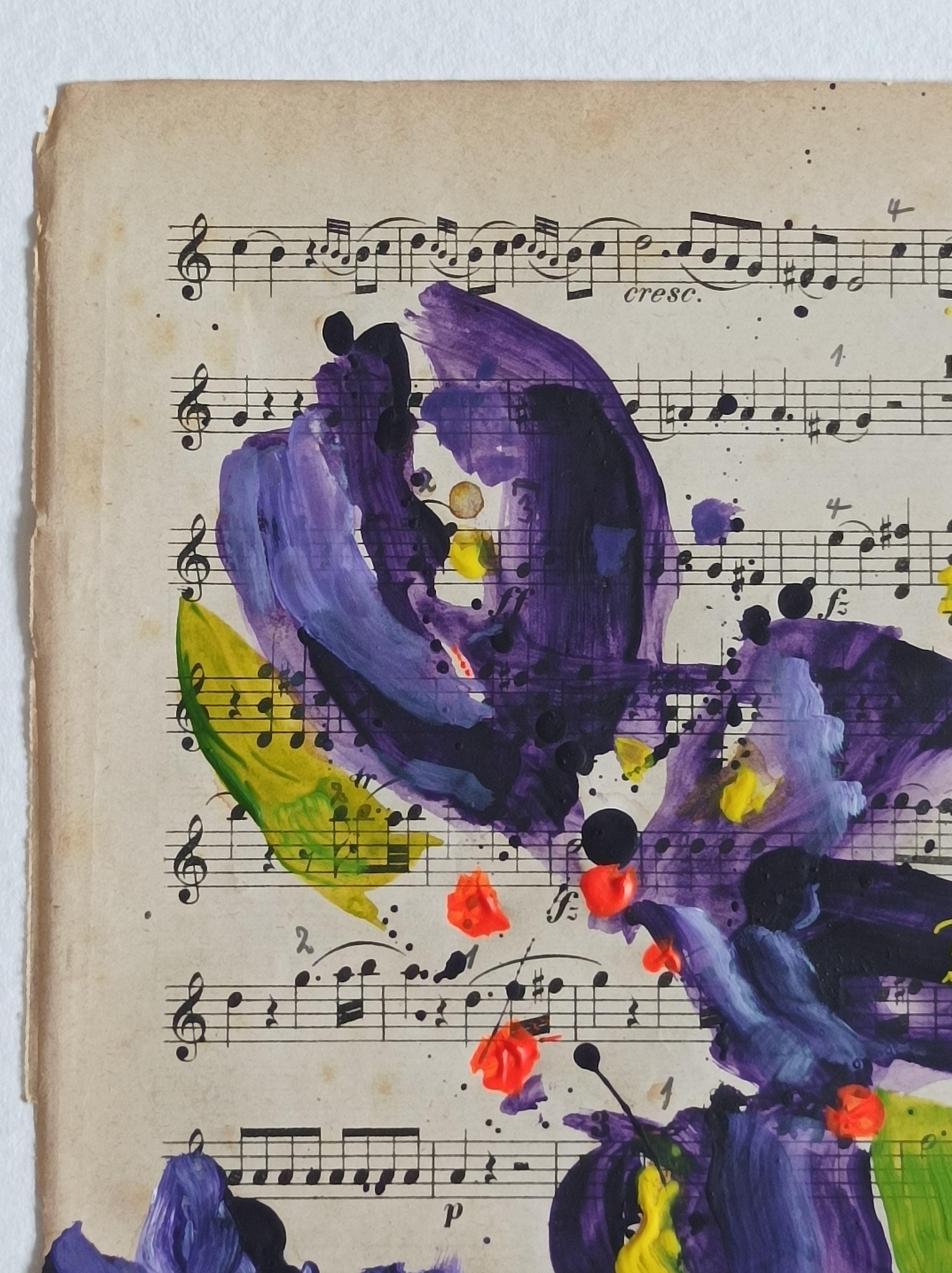 Haydn Suite III, Pintura, Acrílico sobre papel en venta 1