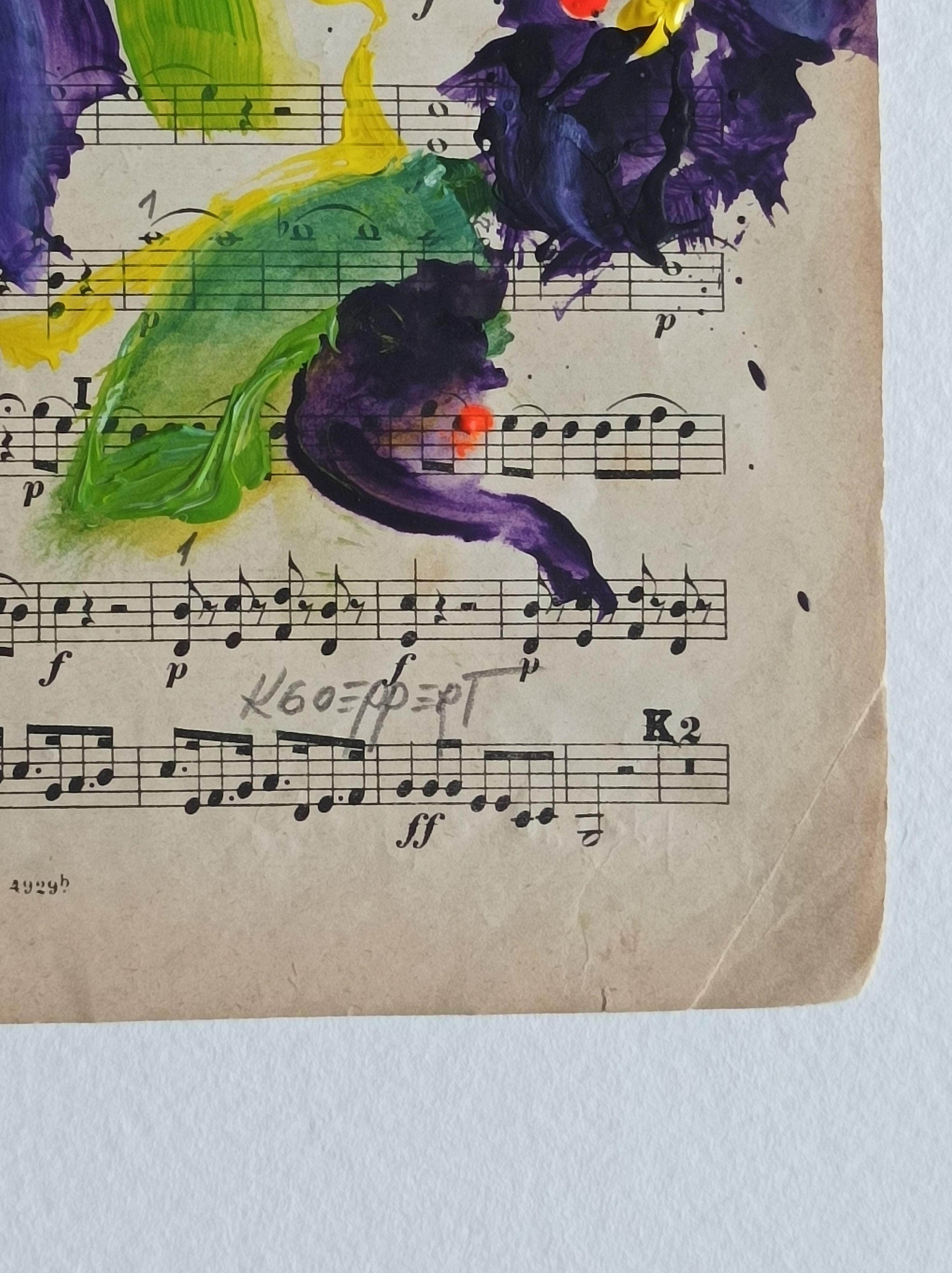 Haydn Suite III, Pintura, Acrílico sobre papel en venta 2